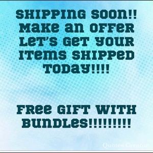 Shipping at noon!!!!! Make your offer soon!!!